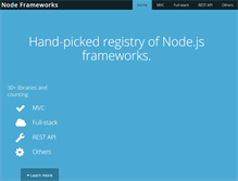 Tablet Screenshot of nodeframework.com